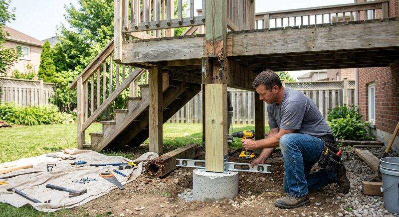 Deck Column Repair in Redmond, WA