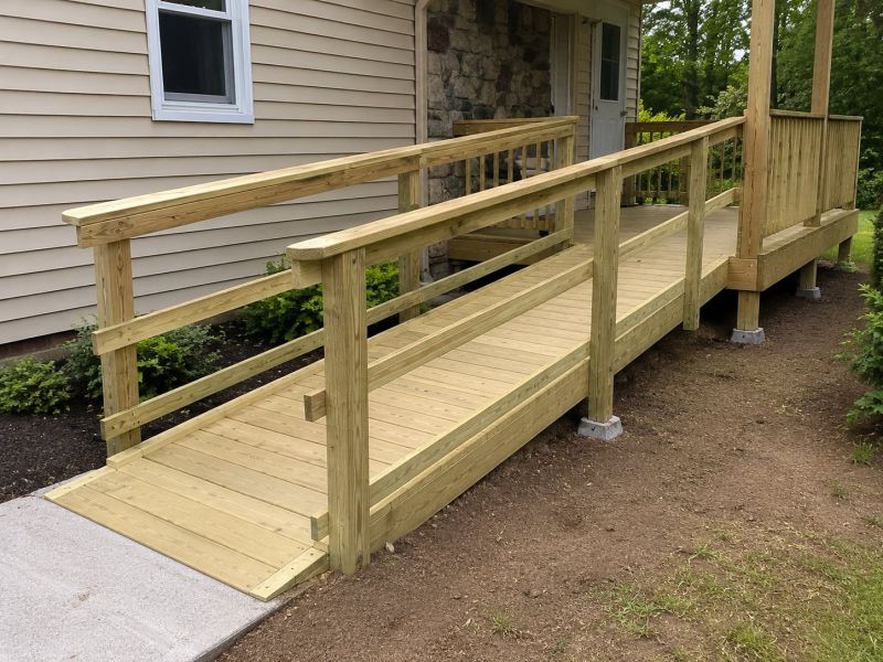 Porch Ramp Installation in Kansas City, KS