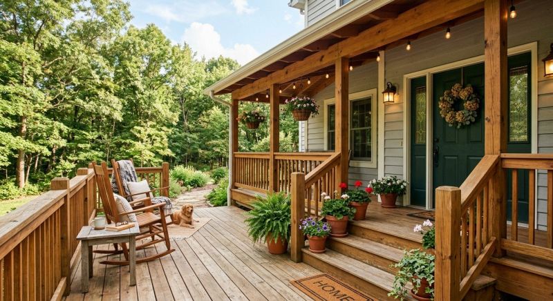 Wood Porch Construction in Worcester, MA